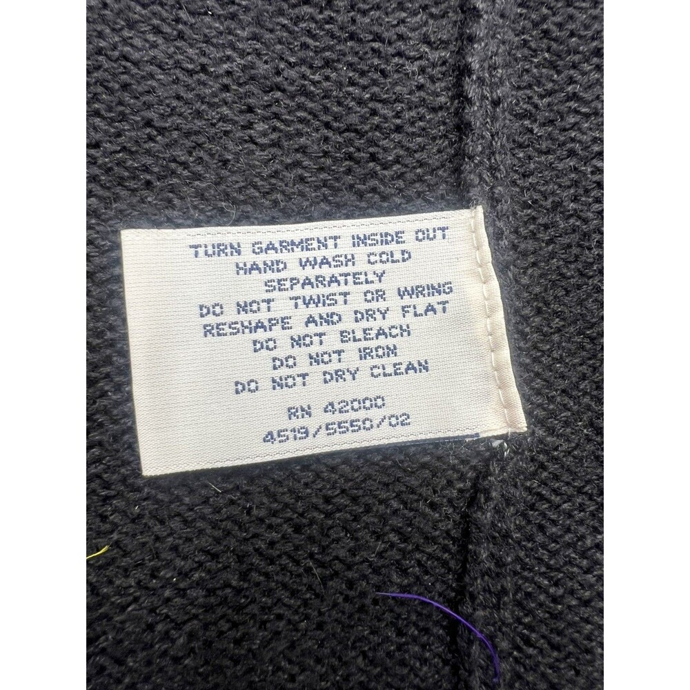 Vintage 90s Basic Editions embroidered Halloween Knit Sweater Vest Grannycore L - Picture 11 of 11